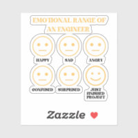 Gama Emocional Engraçada De Um Engenheiro