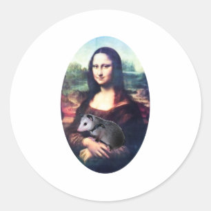 Adesivo Gambá de Mona Lisa