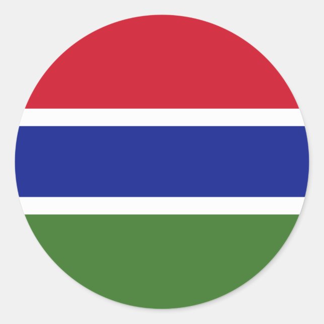 Adesivo Gâmbia Flag (Frente)
