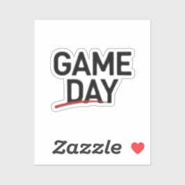 Adesivo Game Day Bold Statement Design