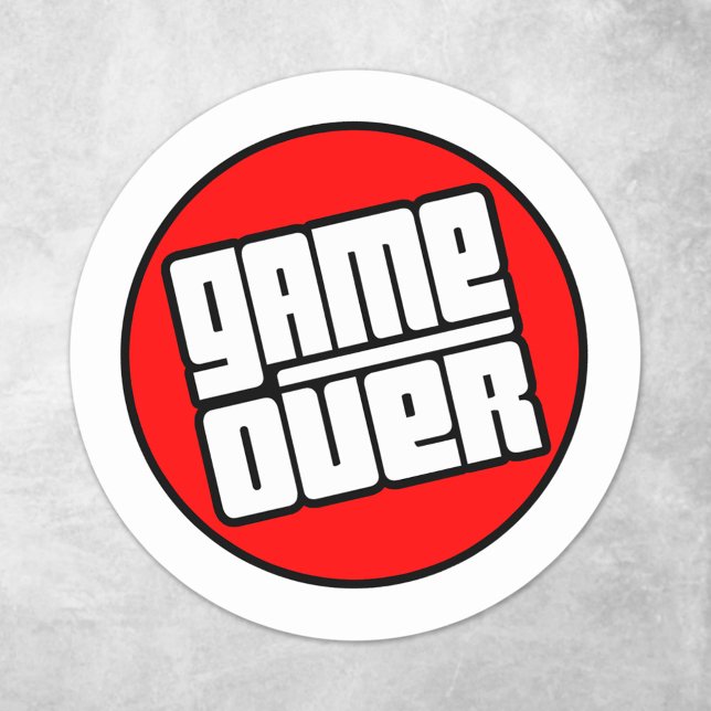 Adesivo Game Over - Jogador de Computador (Criador carregado)
