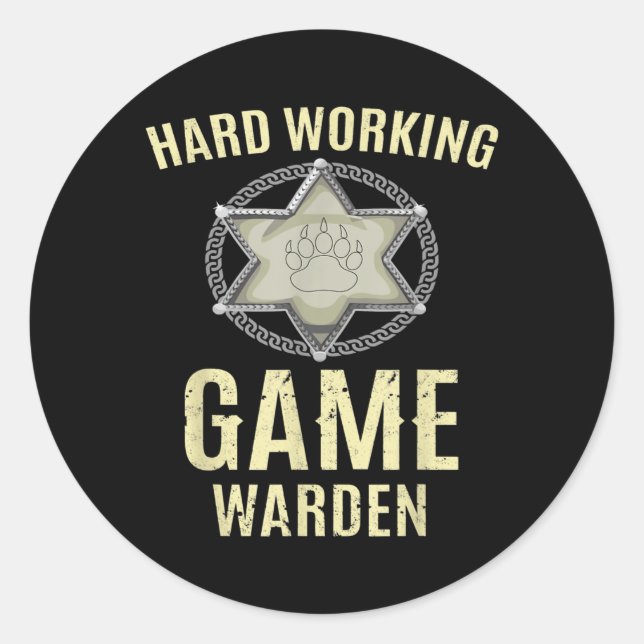 Adesivo Game Warden Inspired Wildlife Warden Related Game (Frente)