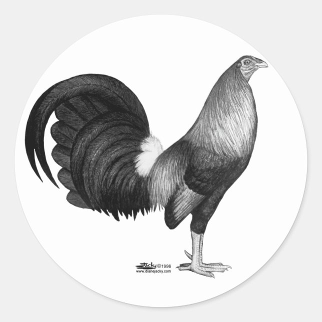 Adesivo Gamecock Red Hatch (Frente)