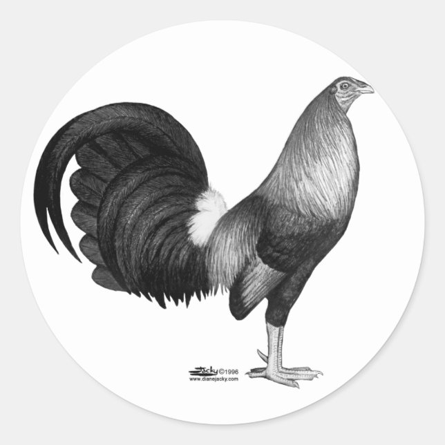 Adesivo Gamecock Red Hatch (Frente)