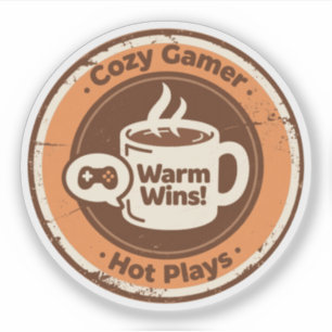 Adesivo Gamer Aconchegante Ganha Quentes Jogos Café