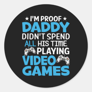Adesivo Gamer Art All My Pai Time Reproduzindo Jogos