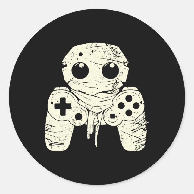 Adesivo Gamer de Controladora de Jogos Mummy do Fantasma (Frente)