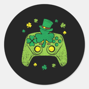 Adesivo Gamer de Dia de São Patrício Shamrock do Controlad