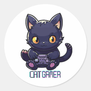 Adesivo Gamer de Gato