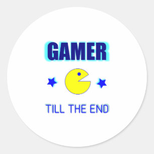 Adesivo Gamer Divertido de Pac-Man Até o Fim - Jogos Retrô