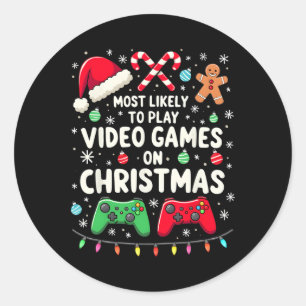 Adesivo Gamer Divertido Mais Propenso a Jogar Video Games