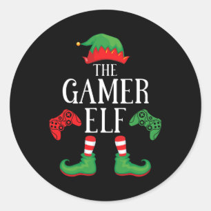 Adesivo Gamer Elf Correspondente Grupo Xmas Jogos Família 