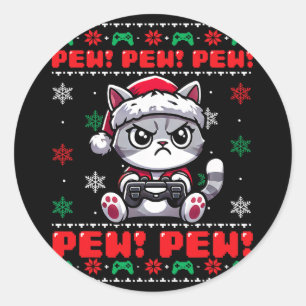 Adesivo Gamer Gamer Joga Vídeo Jogo Feio Boas de Natal