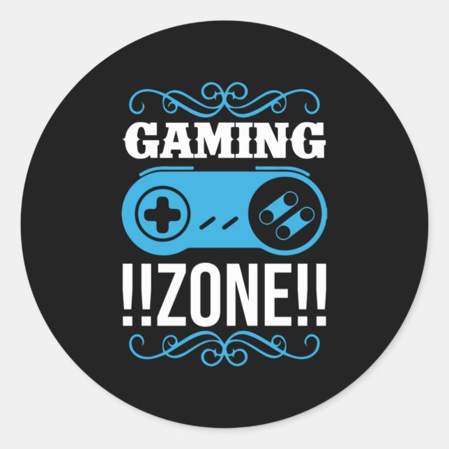 Adesivo Gamer Gift Gaming Zone (Frente)