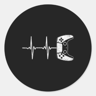 Adesivo Gamer Heartbeat Videos games Jogos Meninos