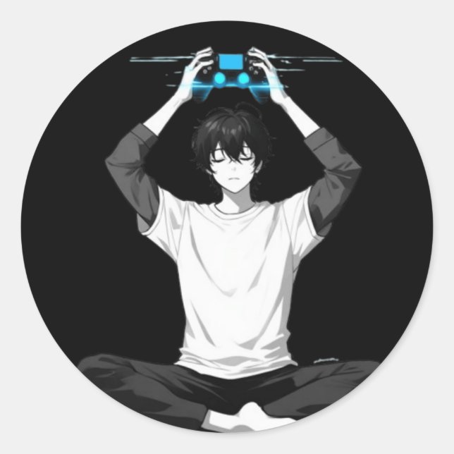 Adesivo Gamer Meditation Mind Loading (Frente)