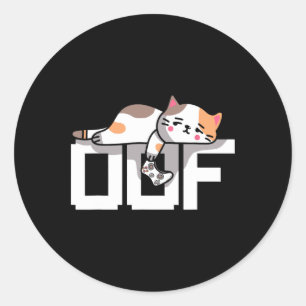 Adesivo Gamer Oof Meme Noob Cultura da Internet Gato Gamer