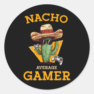Adesivo Gamer Video Game Player Médio Engraçado Gami Mexic