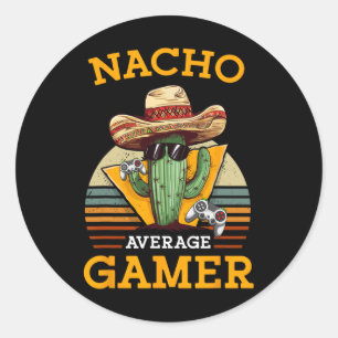 Adesivo Gamer Video Game Player Médio Funny Vintage Gami