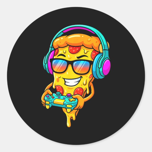 Adesivo Gamer Zza Slice Video Gaming Boy Enthusiast Gamer  (Frente)