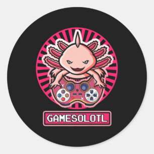 Adesivo Gamesolotl Axolotl Cute Kawaii Anime Jovens