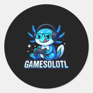 Adesivo Gamesolotl Axolotl Peixe Gamer Jogos Anime Vídeo G