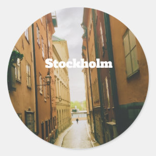 Adesivo Gamla Stan, Estocolmo Lembrança, Retro Europa