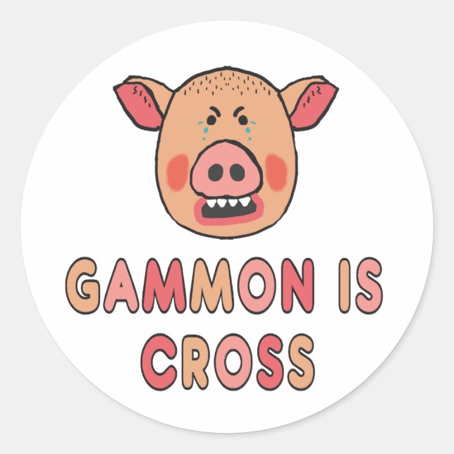 Adesivo Gammon Is Cross (Frente)