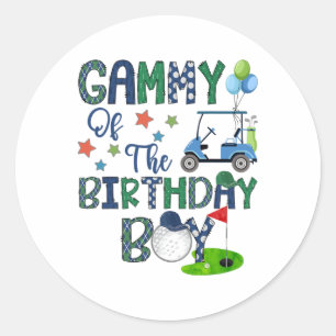 Adesivo Gammy Do Aniversário Burlou Em Um Golfe
