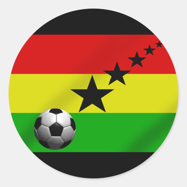 Adesivo Gana Black Stars Soccer flag (Frente)