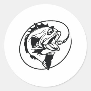 Adesivo Gancho de pesca de peixe