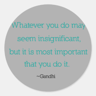Adesivo Gandhi Quote Stickers