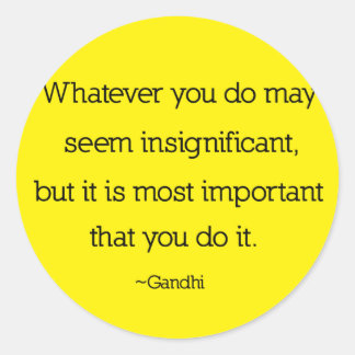 Adesivo Gandhi Quote Stickers