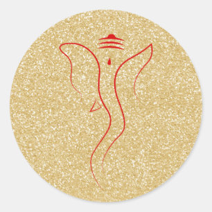 Adesivo Ganesh Dourado