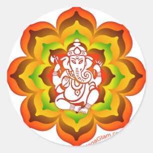 Adesivo Ganesh em Lotus