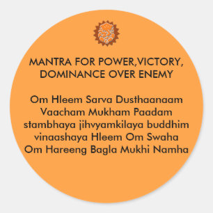 Adesivo ganesh, MANTRA PARA PODER, VITÓRIA, DOMINÂNCIA SOB