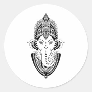 Adesivo Ganesha Deus Deidade Indiano Índia Yoga Meditação