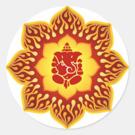 Adesivo Ganesha Lotus Design