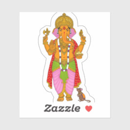 Adesivo Ganesha Stickers & Keyring Combo
