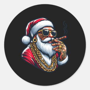 Adesivo Gangsta Wrapper Papais noeis Legal Engraçado Gangs