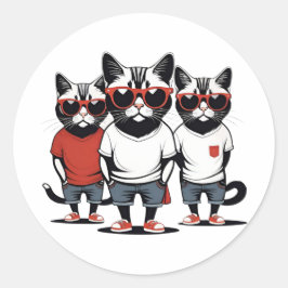 Adesivo Gângster Gatos