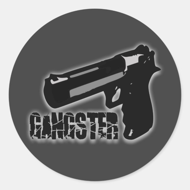 Adesivo Gangster Gun (Frente)