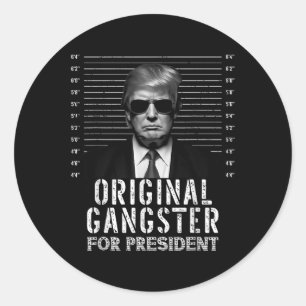 Adesivo Gangster Original Para O Presidente Donald Trump M