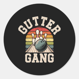Adesivo Gangue da Sarjeta de Boliche Jogador Divertido 