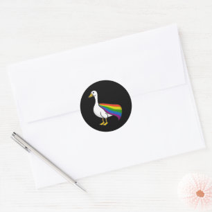 Adesivo Ganso Arco-íris Orgulho LGBTQ Gay Transgênero LGBT