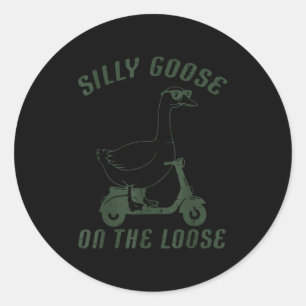 Adesivo Ganso Bobalhão Solto De Scooter Roupas Engraçadas