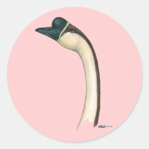 Adesivo Ganso:  Cabeça Chinesa Castanha