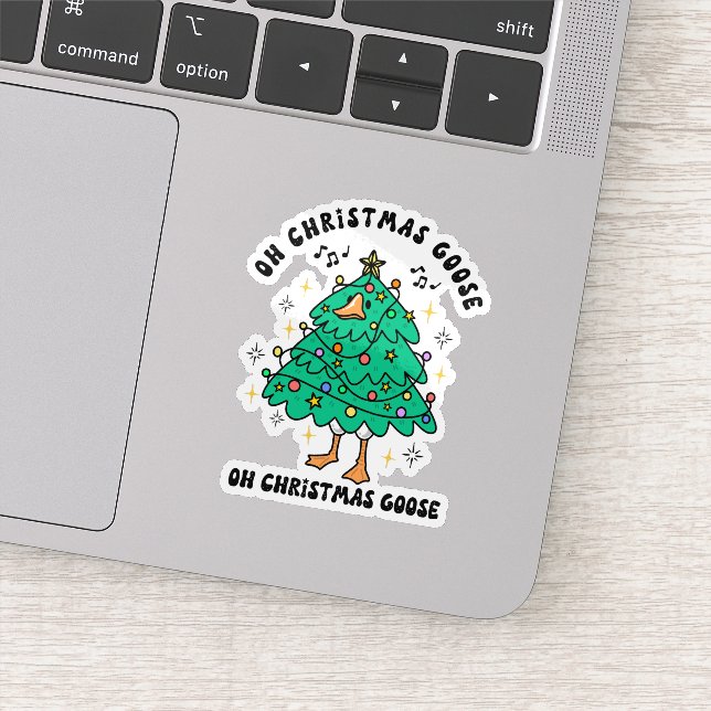 Adesivo Ganso de Natal Fofo e Divertido (Detalhe)