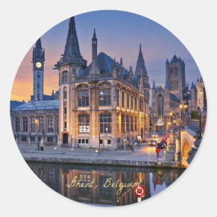 Adesivo Gante, Bélgica pôr do sol