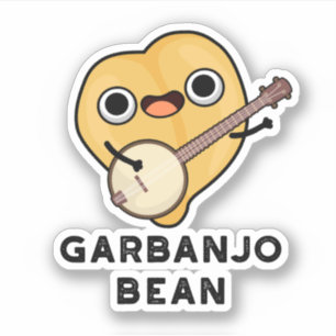 Adesivo Gar-banjo Bean Funny Garbanzo Banjo Pun
